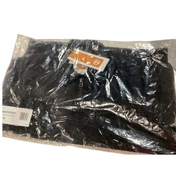 Timberland Stafford Washed Canvas Jacket Mens Black Corduroy Collar Small New - Picture 7 of 8